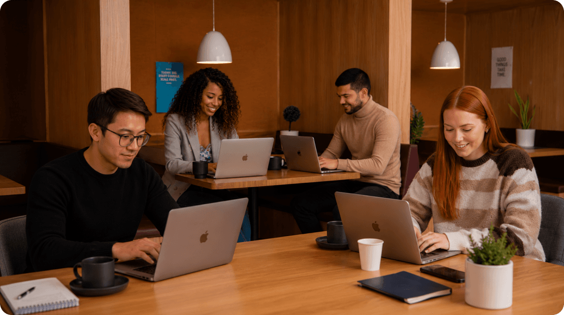 Nexovea team working at desks
