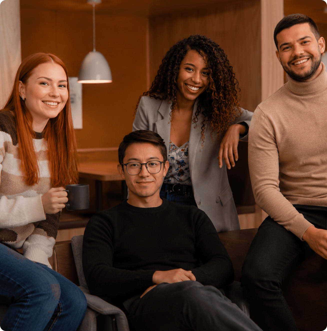 Nexovea team hanging out together